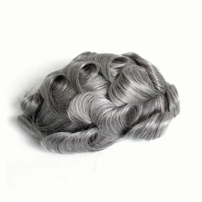 All PU Thin Skin Knotted Men Toupee With Natural Human Hair System All PU Thin Skin Knotted Men Toupee With Natural Human Hair System
