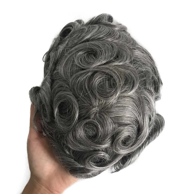 All Knotted PU Base 0.06 0.08 Thin Skin Base Hair Men Toupee All Knotted PU Base 0.06 0.08 Thin Skin Base Hair Men Toupee