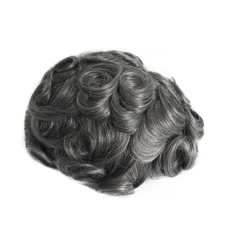 All Knotted PU Base 0.06 0.08 Thin Skin Base Hair Men Toupee All Knotted PU Base 0.06 0.08 Thin Skin Base Hair Men Toupee