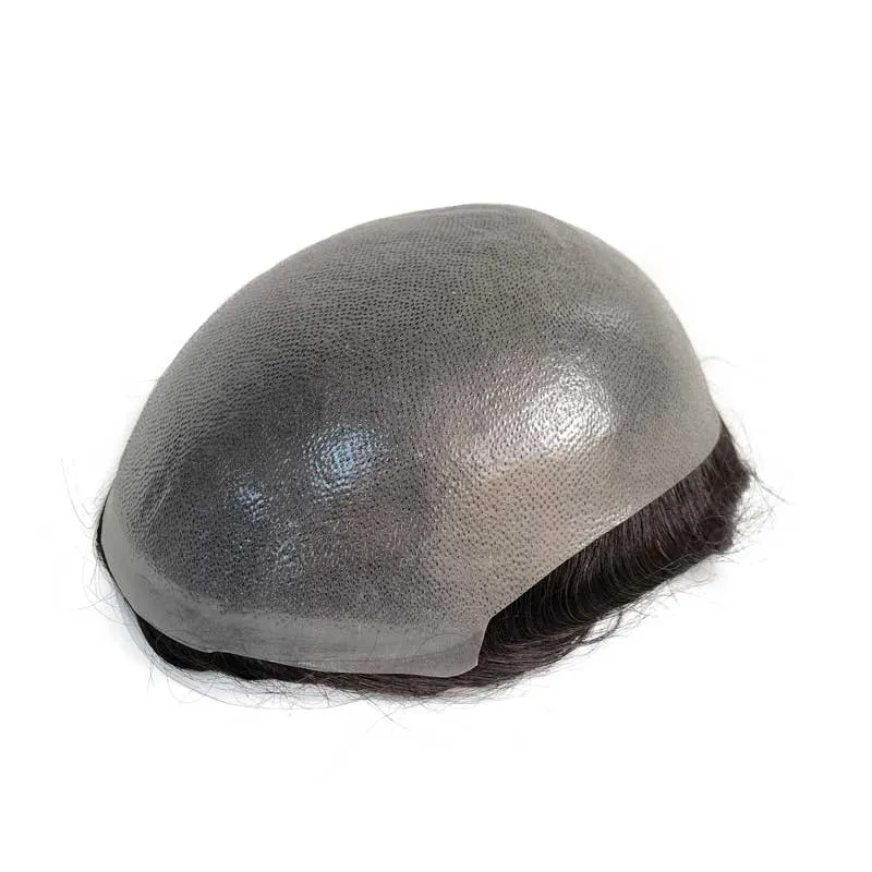 Full PU Thin Skin Men Toupee With 1012 Knotted PU Hair System Full PU Thin Skin Men Toupee With 1012 Knotted PU Hair System