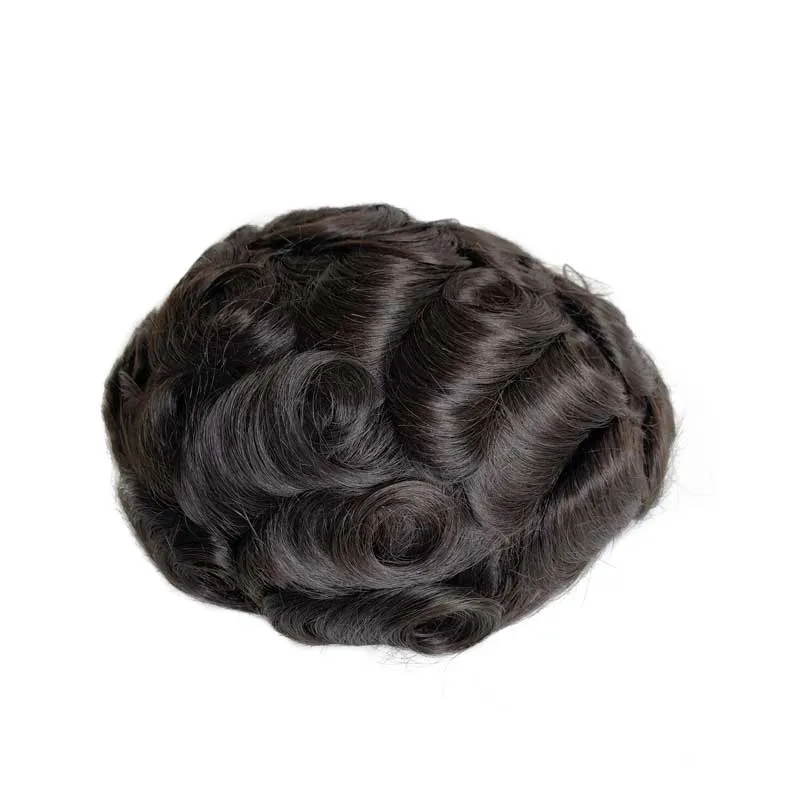 0.10 0.12 All Thin Skin V Loop Men Toupee	