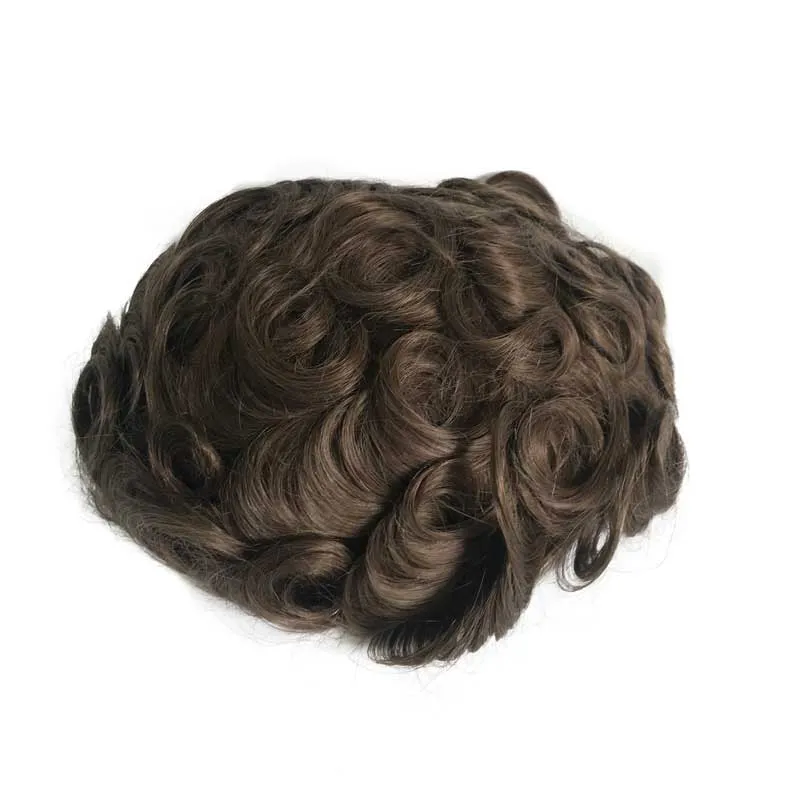 Men Full Ultra Thick PU Skin Hair System With 1214 Knotted Thin Skin Poly Replacement Men Full Ultra Thick PU Skin Hair System With 1214 Knotted Thin Skin Poly Replacement