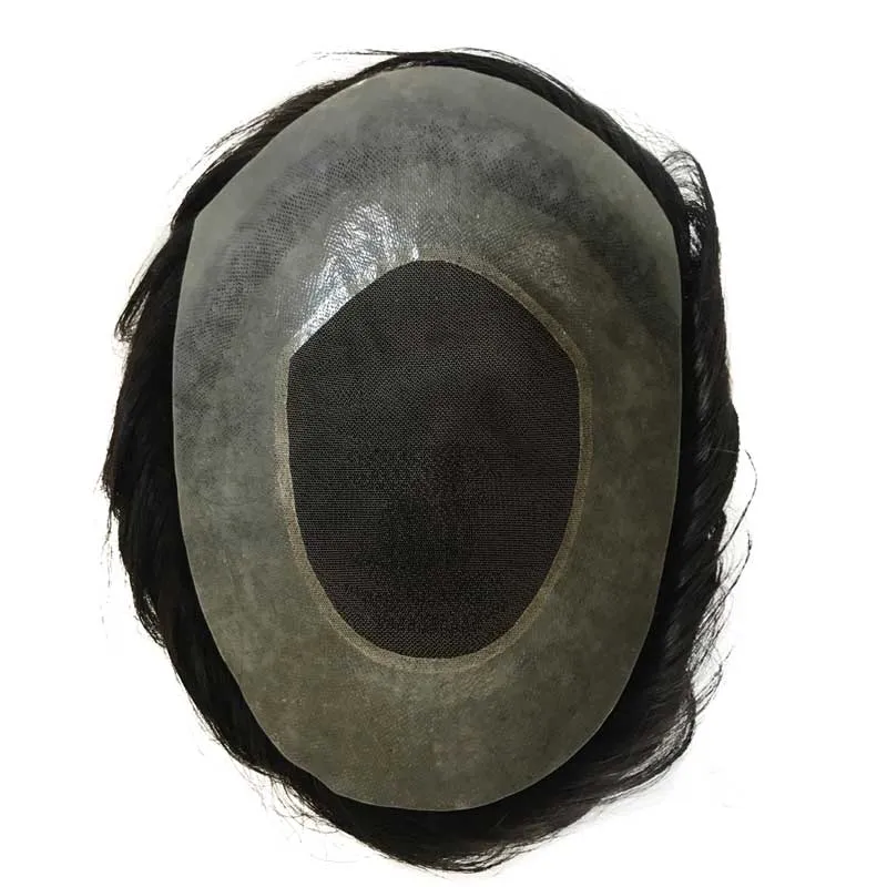 Australia Lace Toupee With PU Skin Around 2 Inch Width	