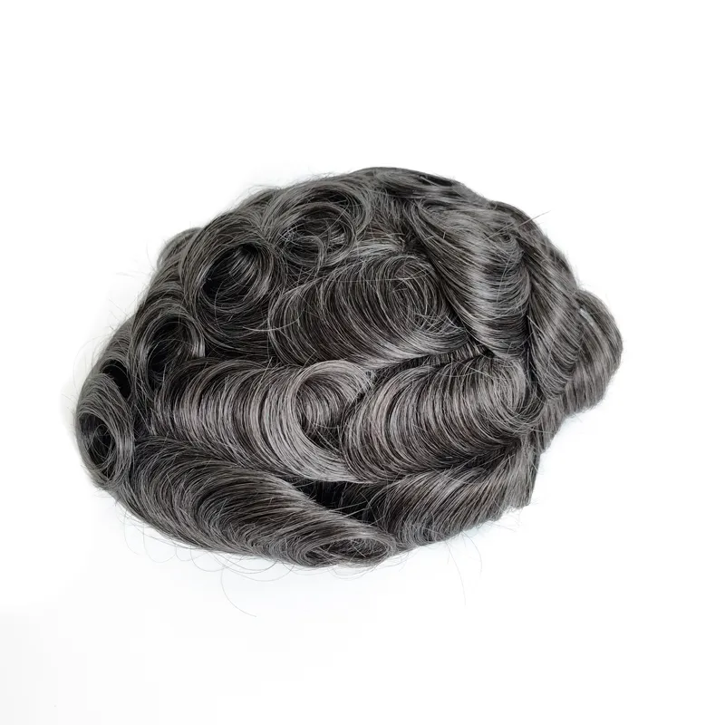 Bond Fine Mono Base NPU Men Toupee with Human Hair PU Skin Front 4 Holes Eyes Oskar Style Bond Fine Mono Base NPU Men Toupee with Human Hair PU Skin Front 4 Holes Eyes Oskar Style