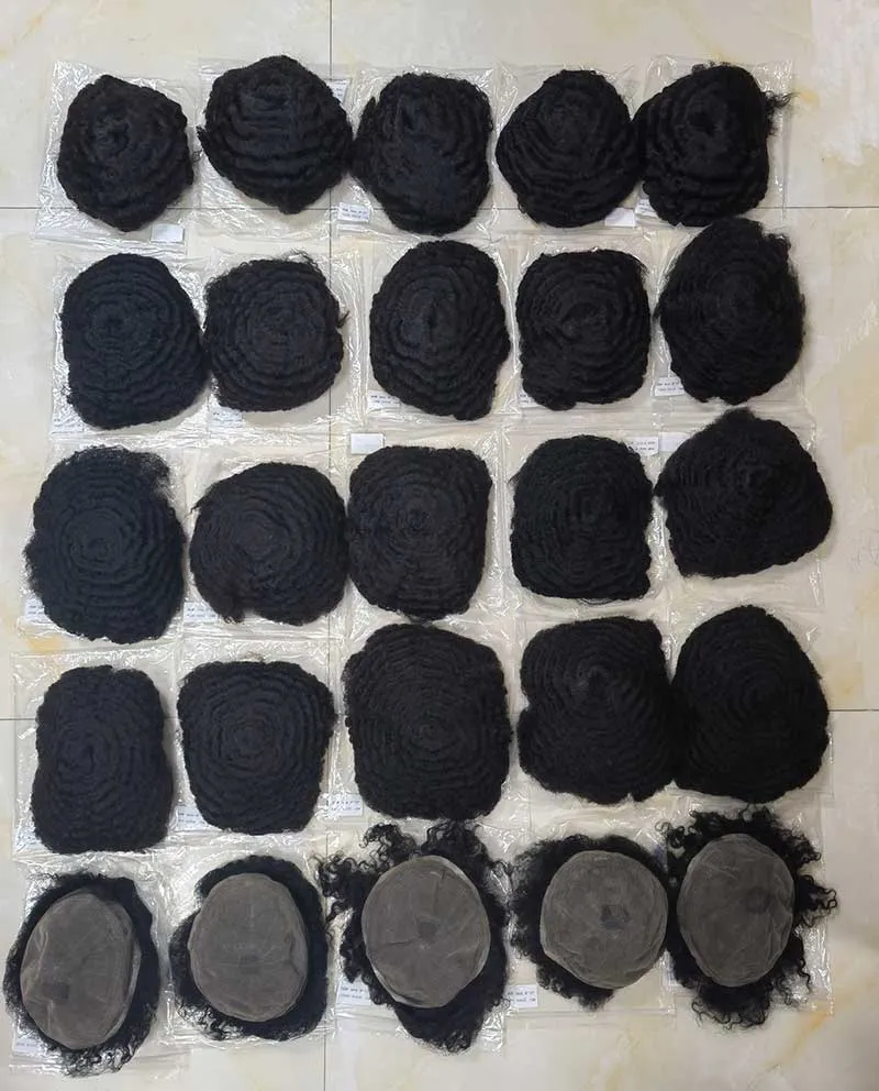 100% Human Hair Unit Full Lace Afro Curly Wave Men Hairpiece Toupee For African American 100% Human Hair Unit Full Lace Afro Curly Wave Men Hairpiece Toupee For African American