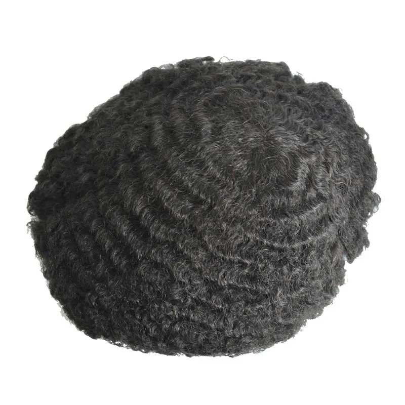 Full Lace 8mm Wave Color 1B Human Hair Men Toupee Full Lace 8mm Wave Color 1B Human Hair Men Toupee