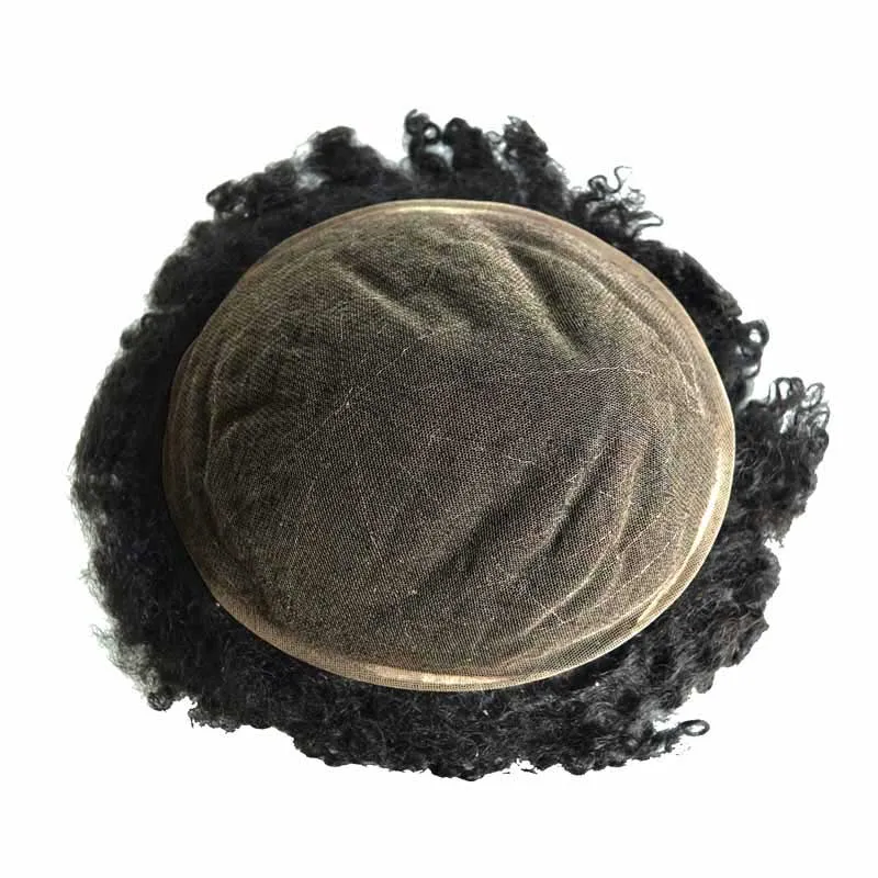 Full Lace 8mm Wave Color 1B Human Hair Men Toupee Full Lace 8mm Wave Color 1B Human Hair Men Toupee