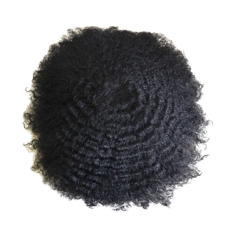 Full Lace 6mm Wave Natural Black 1B Human Hair Men Toupee Full Lace 6mm Wave Natural Black 1B Human Hair Men Toupee
