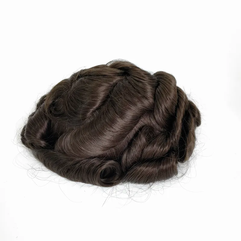 Full PU Thin Skin Injected Men Toupee With Natural Human Hair Full PU Thin Skin Injected Men Toupee With Natural Human Hair