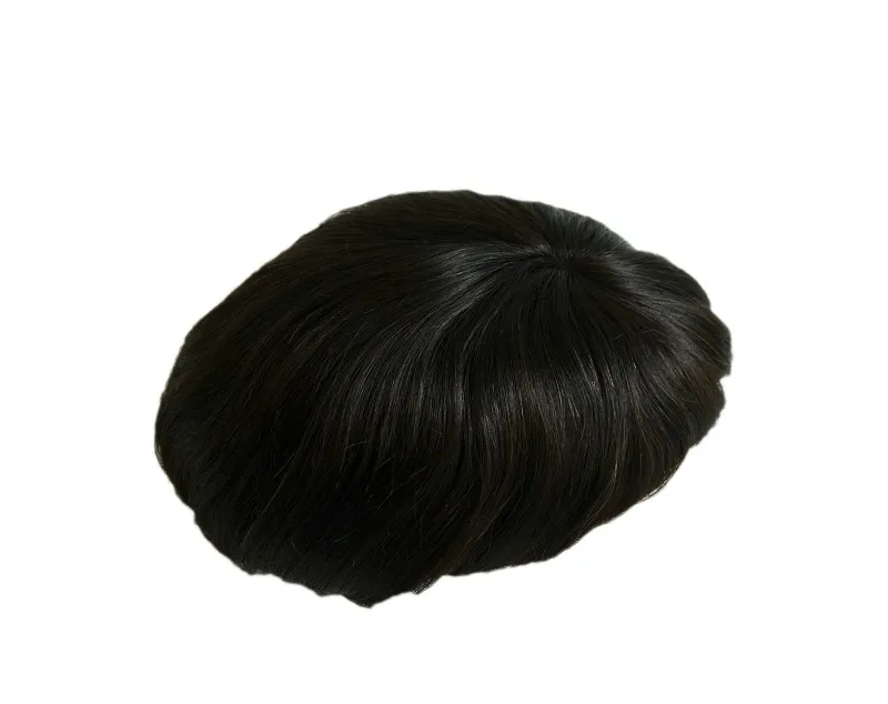 OCT Swiss Lace Men Toupee with 100% Human Hair PU Skin around Back and Side OCT Swiss Lace Men Toupee with 100% Human Hair PU Skin around Back and Side