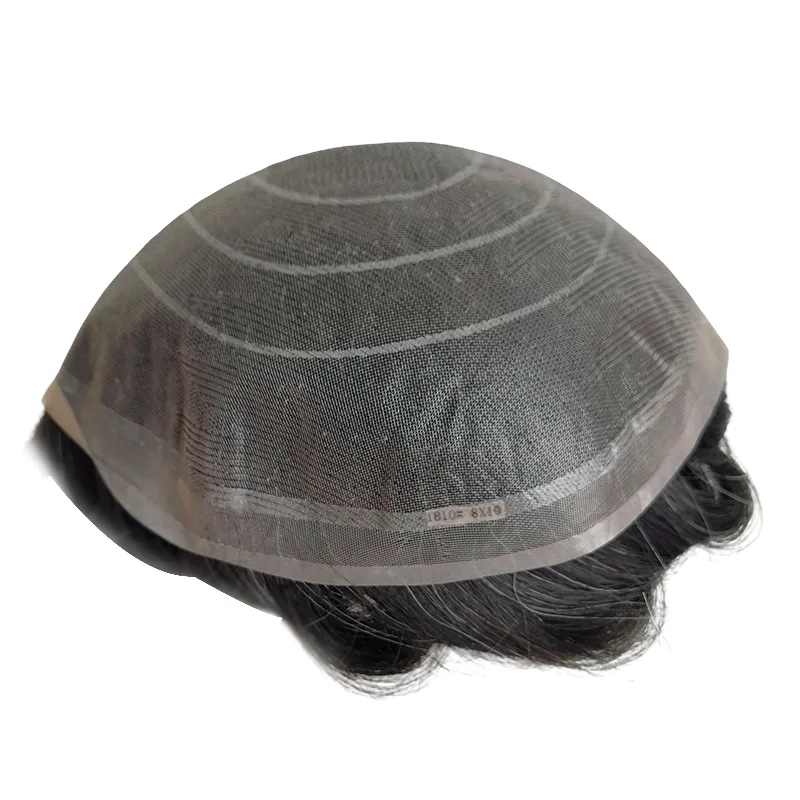 Mens Toupee Fine Welded Mono Lace Hairpiece Toupee