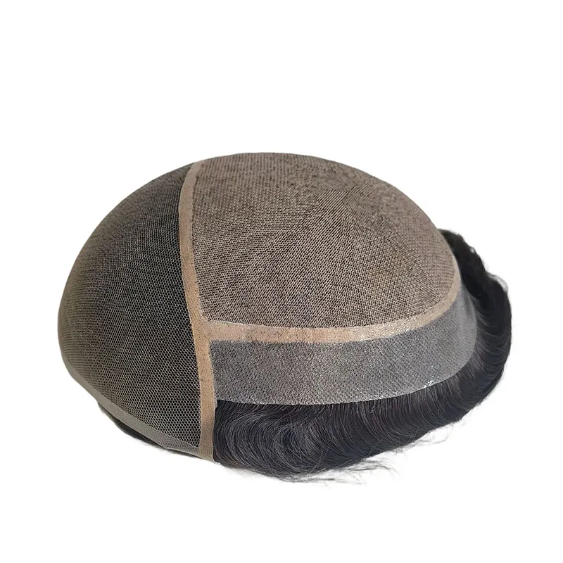 Silk Top Men Toupee with 3 Inches Lace Front - AIRAO HAIR Silk Top Men Toupee with 3 Inches Lace Front