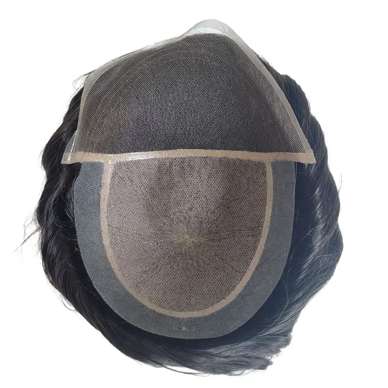 Silk Top Men Toupee with 3 Inches Lace Front - AIRAO HAIR Silk Top Men Toupee with 3 Inches Lace Front