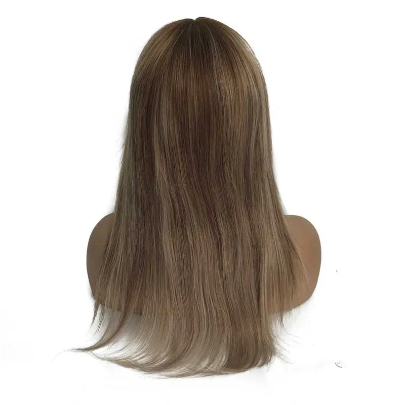 Full Cap Mono Top Lace Wigs with Human Hair Hand Tied Back Full Cap Mono Top Lace Wigs with Human Hair Hand Tied Back
