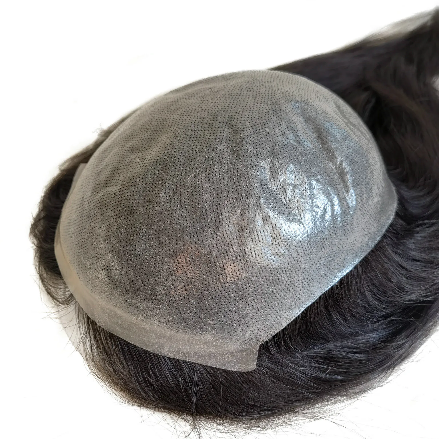 Full Thin Skin PU Base Human Hair Women Toupee Topper Base 