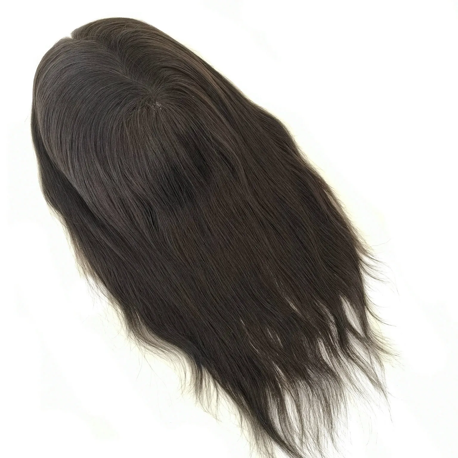 Full Thin Skin PU Base Human Hair Women Toupee Topper Hair 