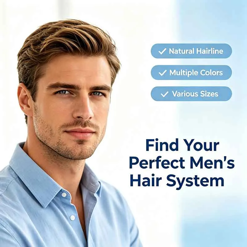 Find Your Perfect Men's Hair System Find Your Perfect Men's Hair System