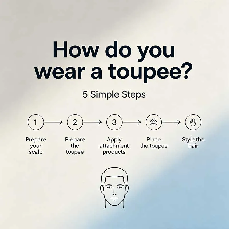 How do you wear a toupee?