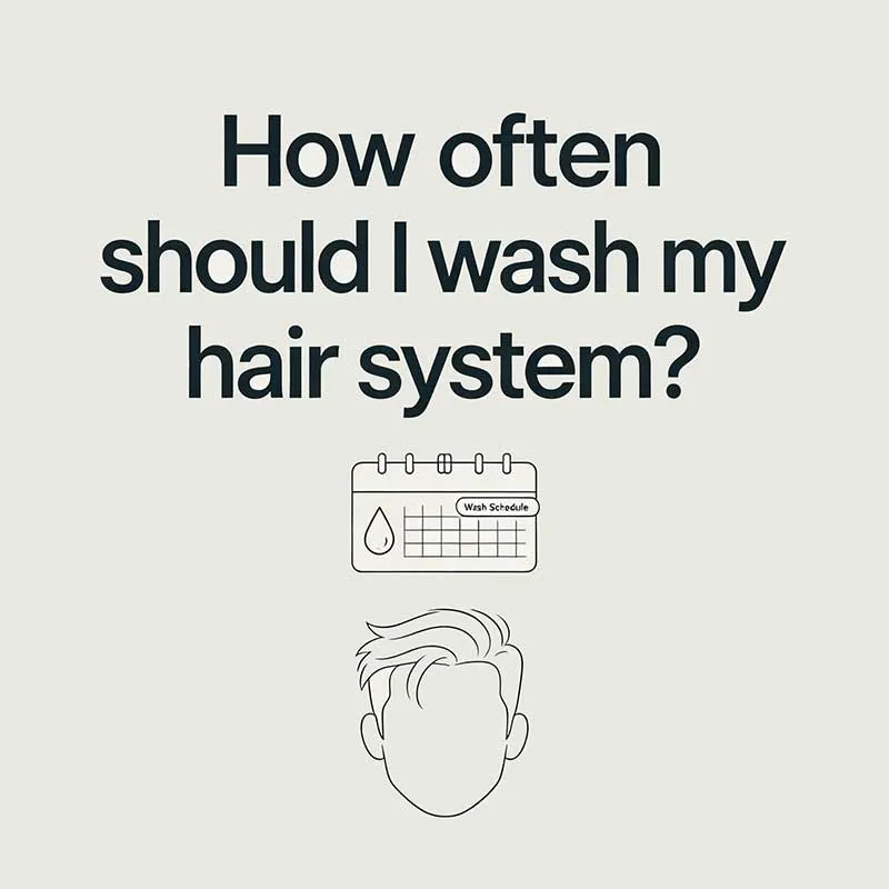 How often should I wash my hair system?