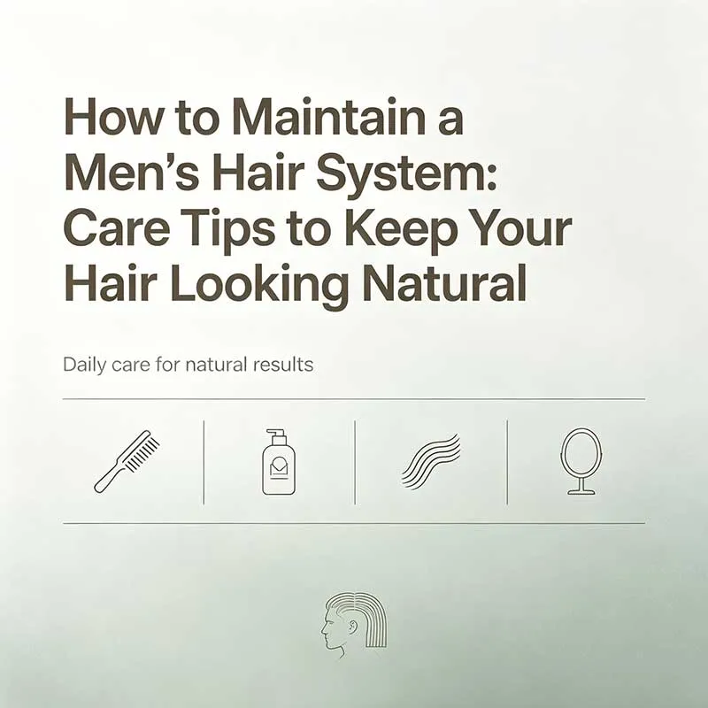 How to Maintain a Men's Hair System: Care Tips to Keep Your Hair Looking Natural