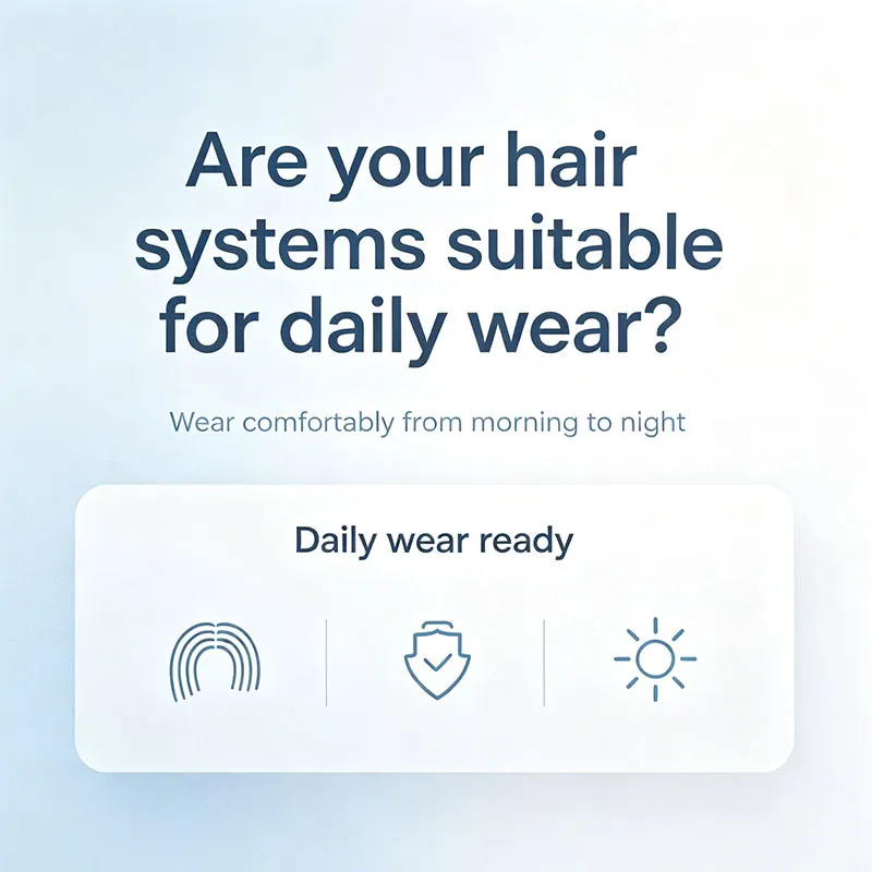 Are your hair systems suitable for daily wear?