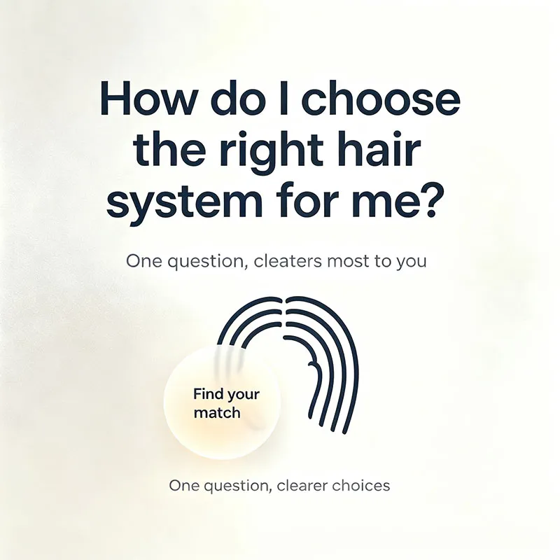 How do I choose the right hair system for me?