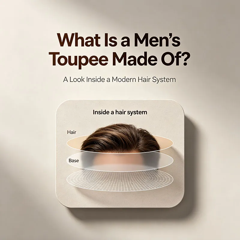 What Is a Men's Toupee Made Of? A Look Inside a Modern Hair System