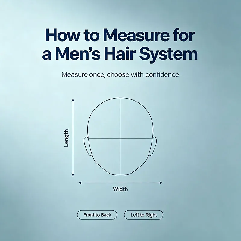 How to Measure for a Men's Hair System: A Simple Guide to Size and Fit How to Measure for a Men's Hair System: A Simple Guide to Size and Fit