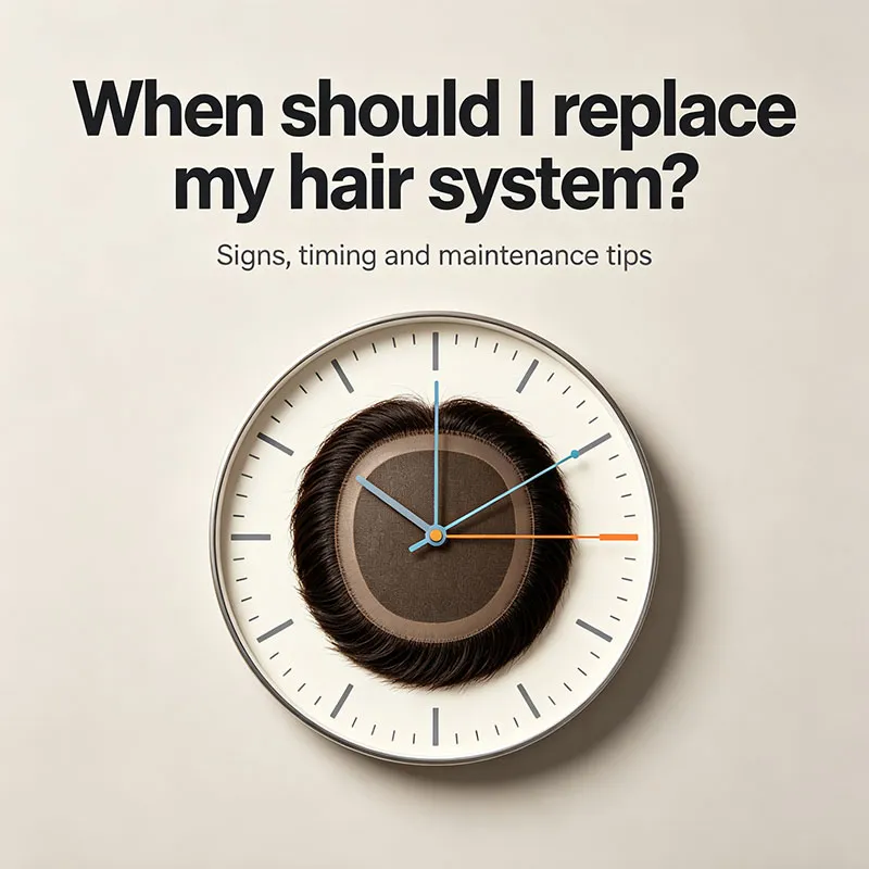 When should I replace my hair system?