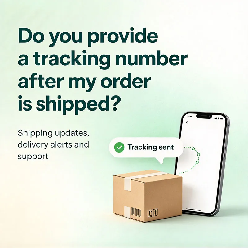 Do you provide a tracking number after my order is shipped?
